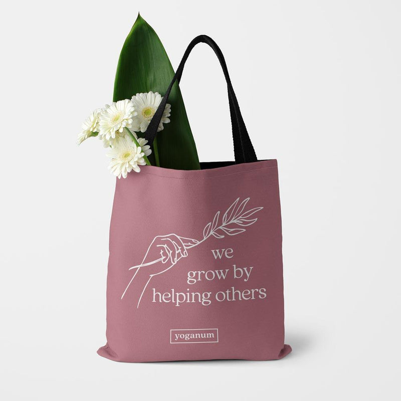 We grow by helping - Tote bag
