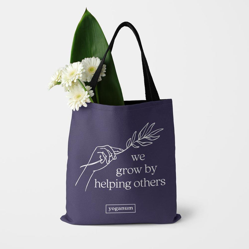 We grow by helping - Tote bag